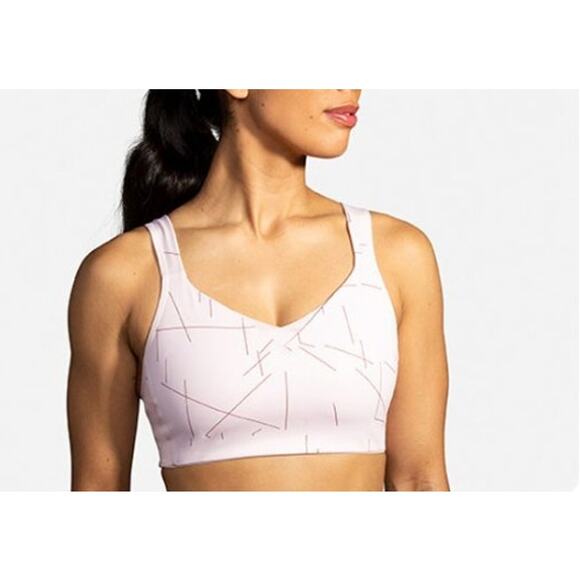 Brooks Other - New NWT Brooks Drive Convertible Run Bra Rosewater Geo Print 36C